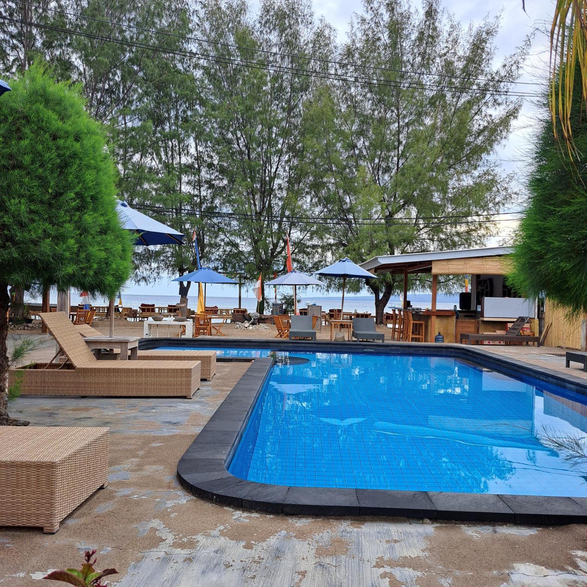 Sandy Beach Bungalows Gili Air Exterior foto