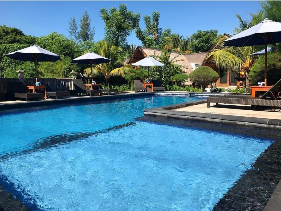Sandy Beach Bungalows Gili Air Exterior foto